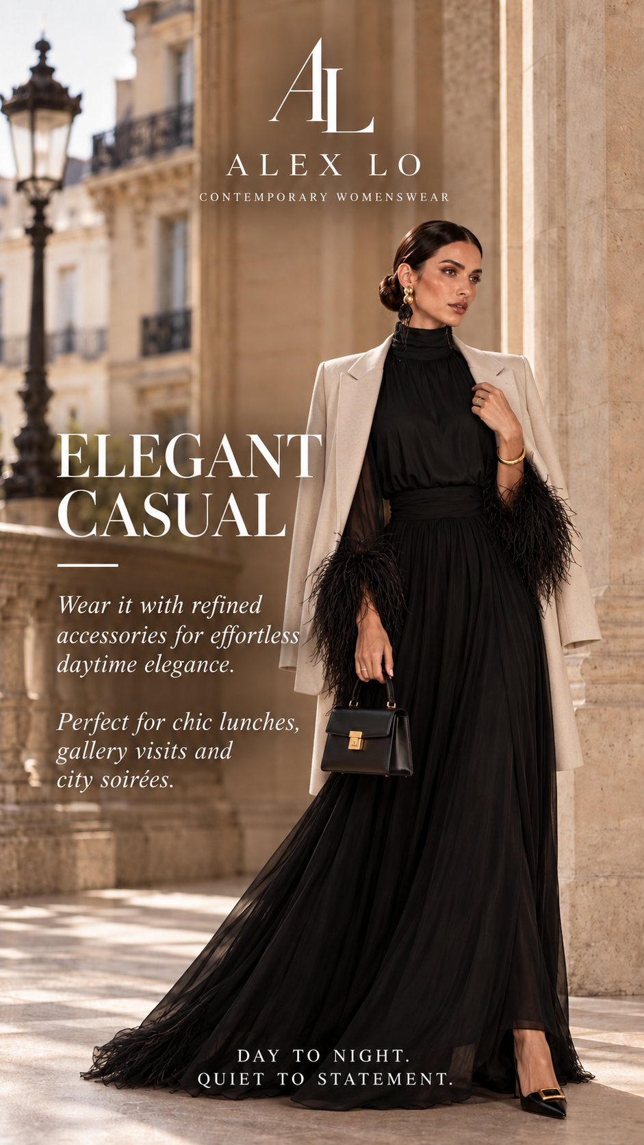 Plume Noire — Elegant Casual styling