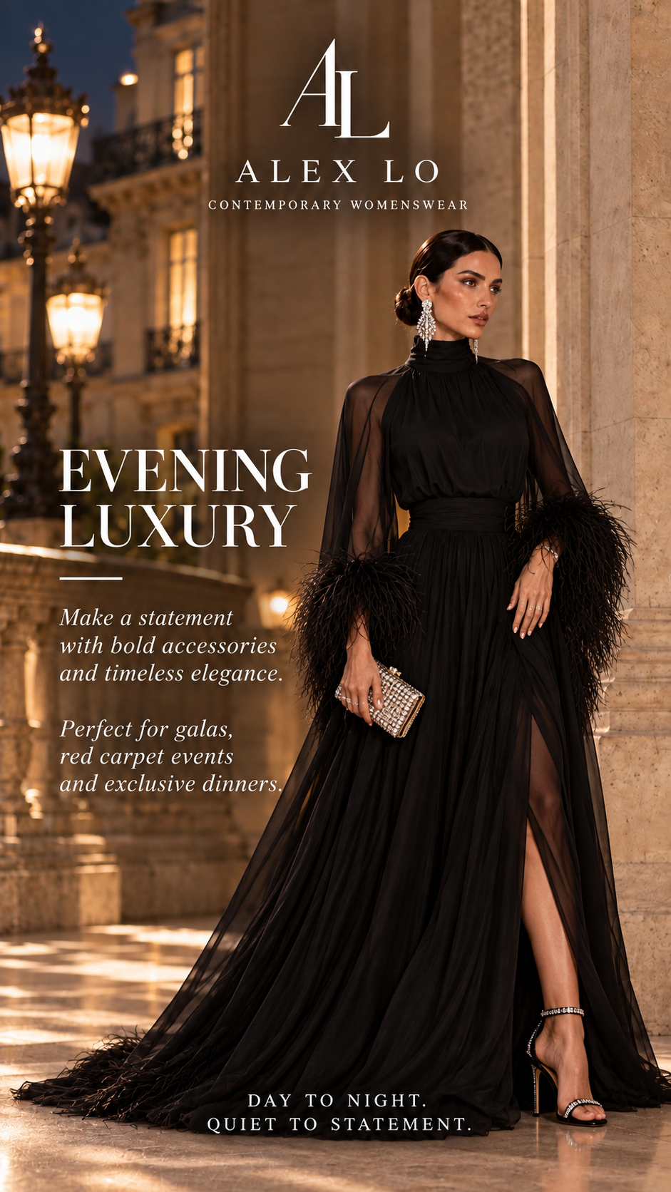 Plume Noire — Evening Luxury styling
