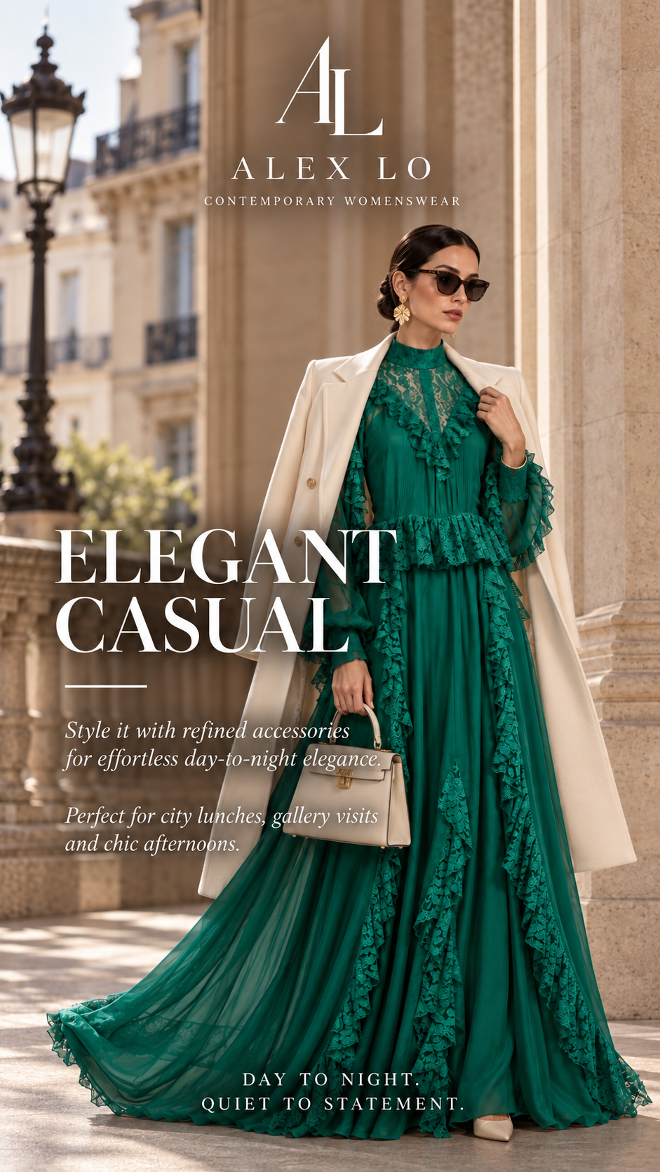 Jardin d’Émeraude — Elegant Casual styling