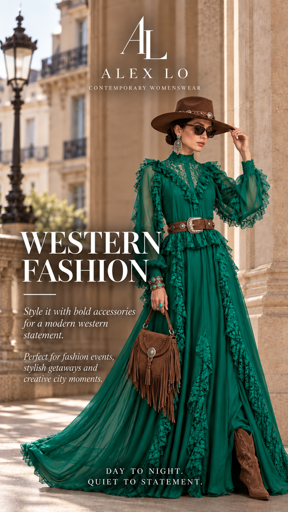 Jardin d’Émeraude — Western Fashion styling