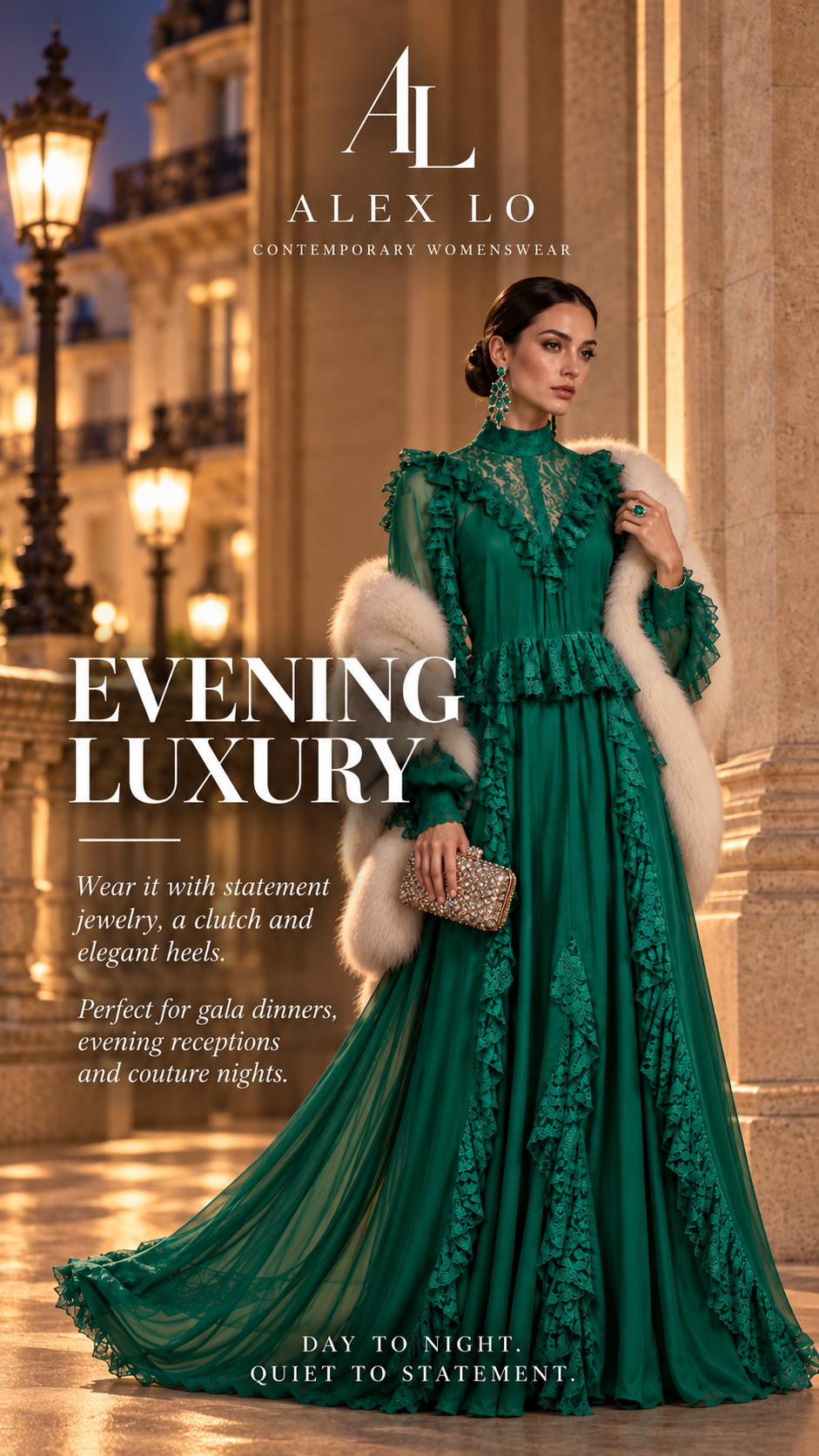 Jardin d’Émeraude — Evening Luxury styling
